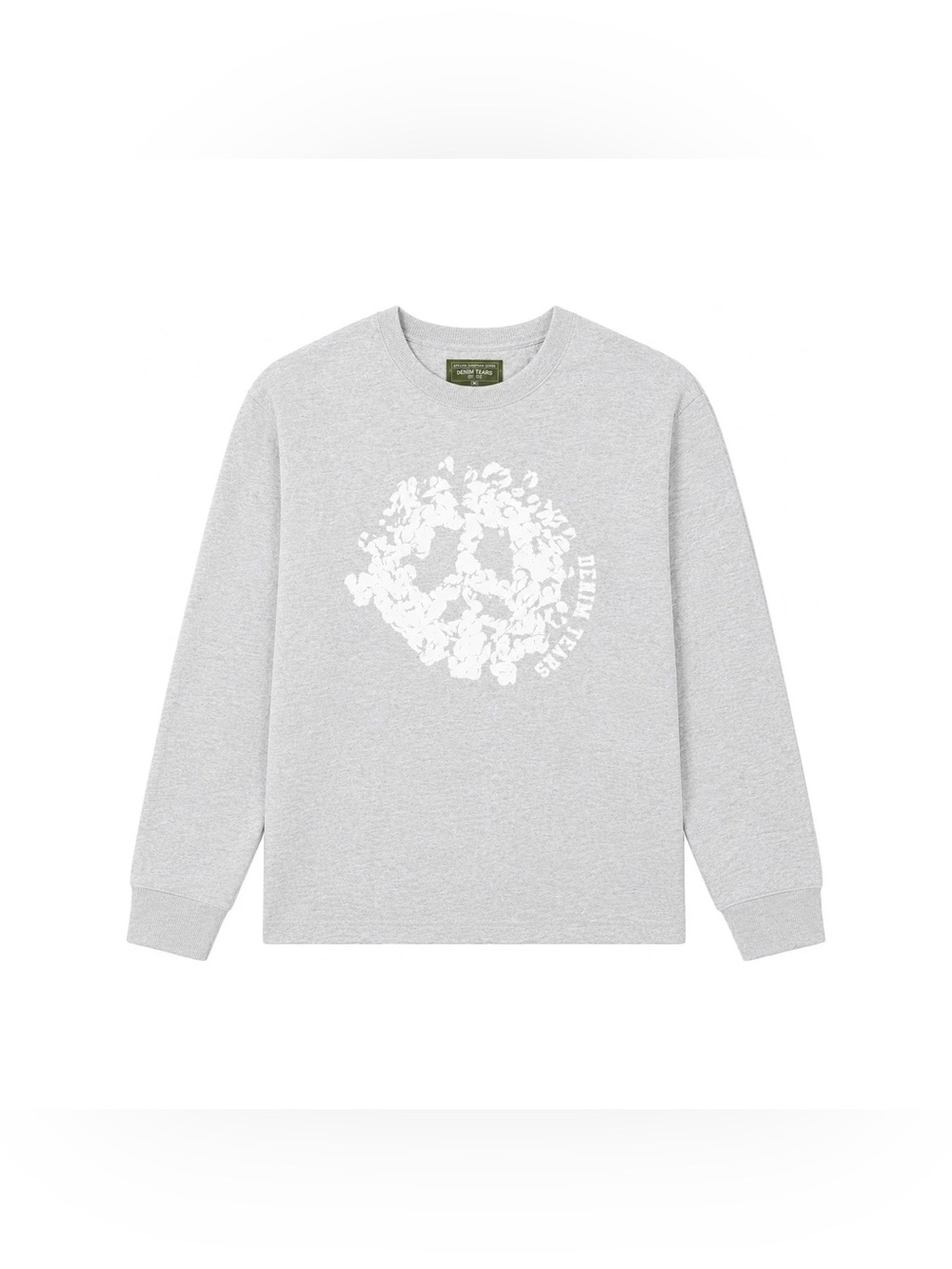 Brand New: DENIM TEARS Peace Wreath Crew Neck Sweater Size US M